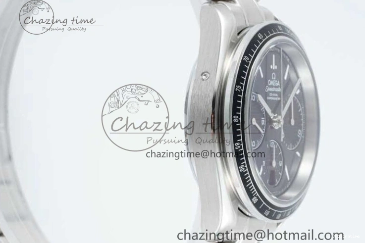 0503 Speedmaster Racing Master SS HKF Best Edition Black Dial on SS Bracelet A Versatile 7810